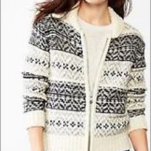 🔥 GAP Wool-Blend Fair Isle Cardigan, size S